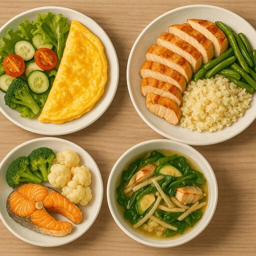 하루 3끼 저탄수 식단