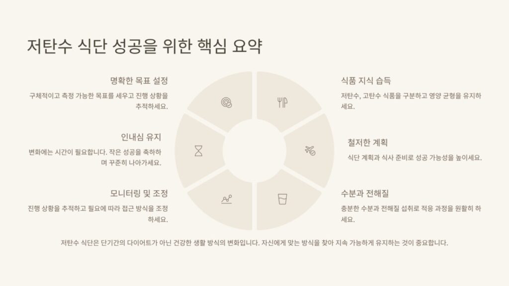 저탄수 식단 입문 가이드 핵심요약