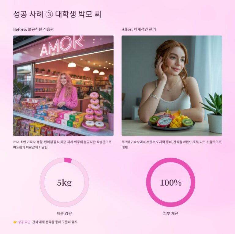 먹으면서 성공한 실전 사례1