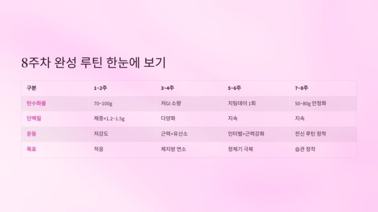  8주차 완성 루틴