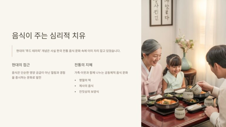전통 음식 문화와 현대 푸드 트렌드의 융합1