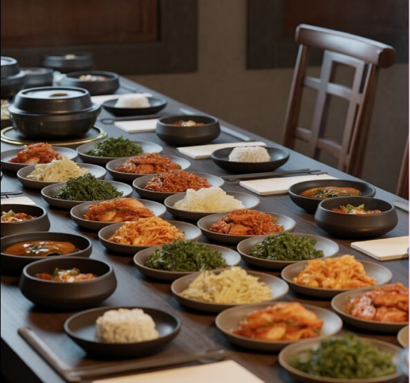 전통 한식상 차림