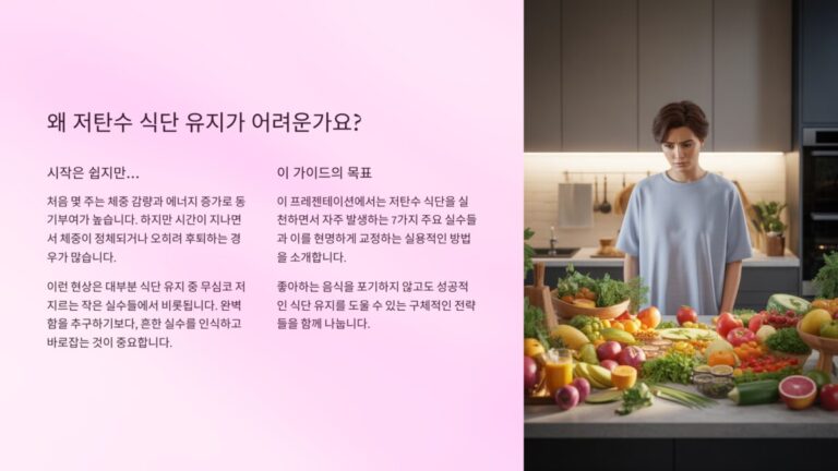 저탄수식단유지