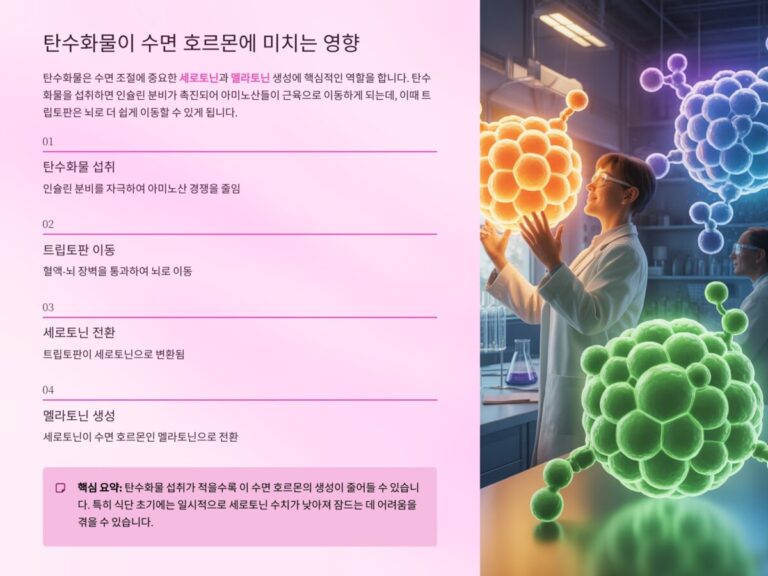 식단과 수면 질의 관계