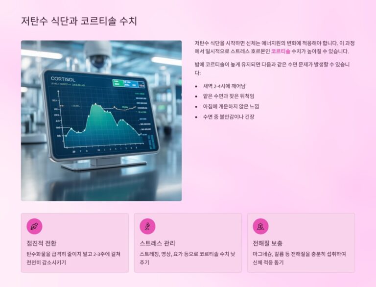 저탄수 식단과 코르티솔