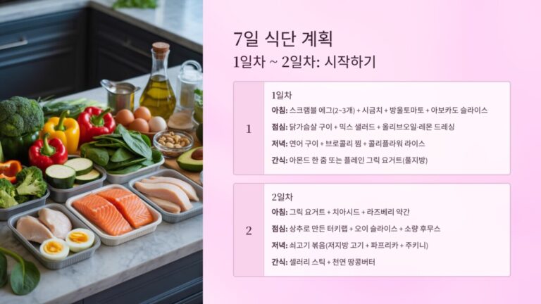 7일 식단 계획1