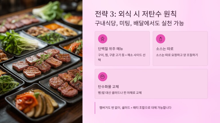 외식 시 저탄수