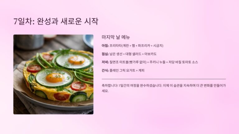 7일 식단 계획4