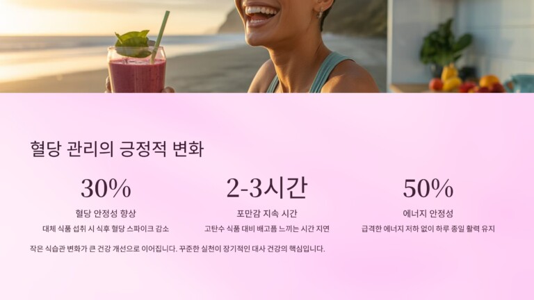 혈당에 긍정적 영향