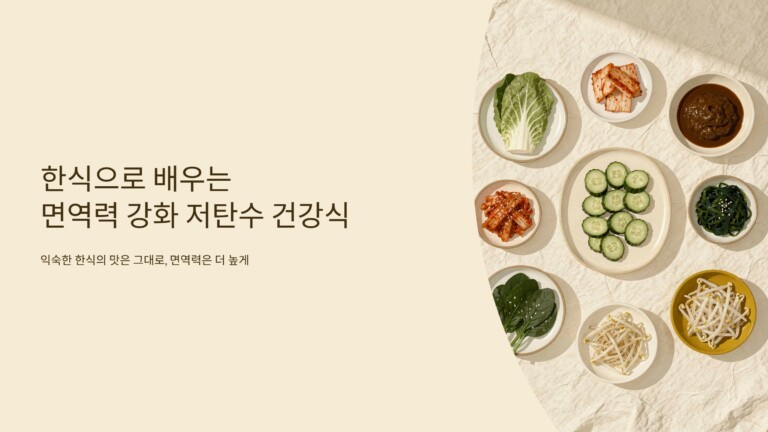 면역력 강화 저탄수