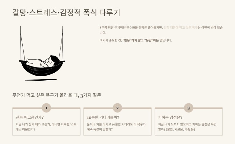 감정적 폭식 다루기